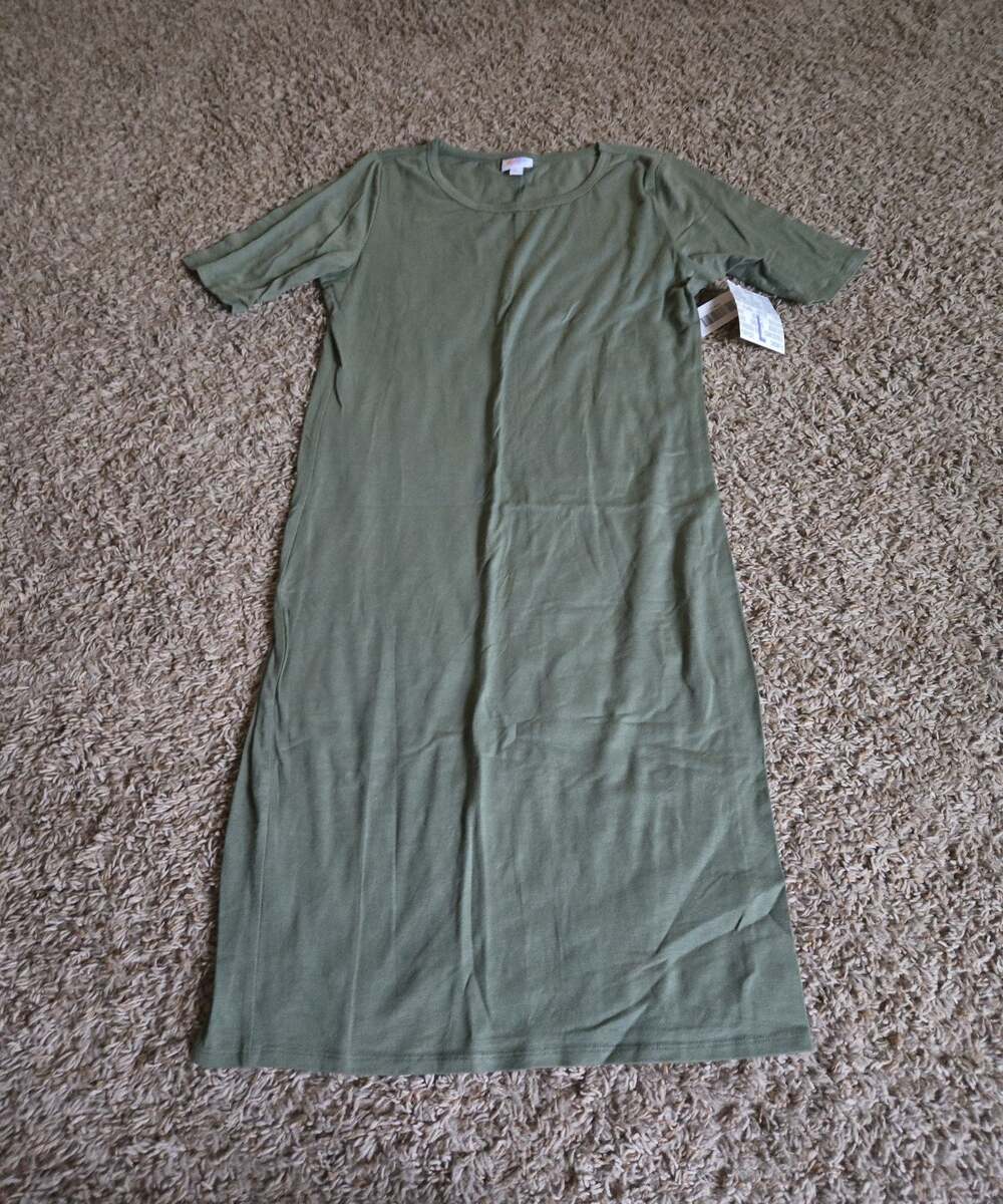 ** New Lularoe Julia green dress size l large